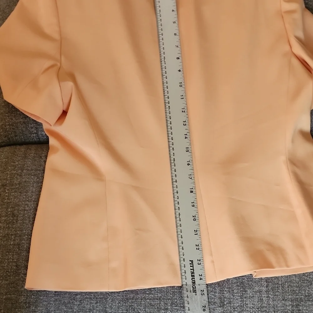 Harve Benard Peach Tailored Set Blazer & Pants Size 16 Vintage Chic Power Suit